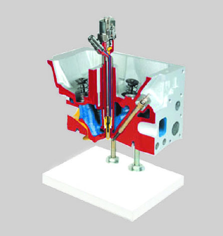 汽油直喷式发动机气缸盖解剖模型